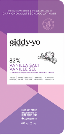 Vanilla Salt 82% Dark Chocolate Bar