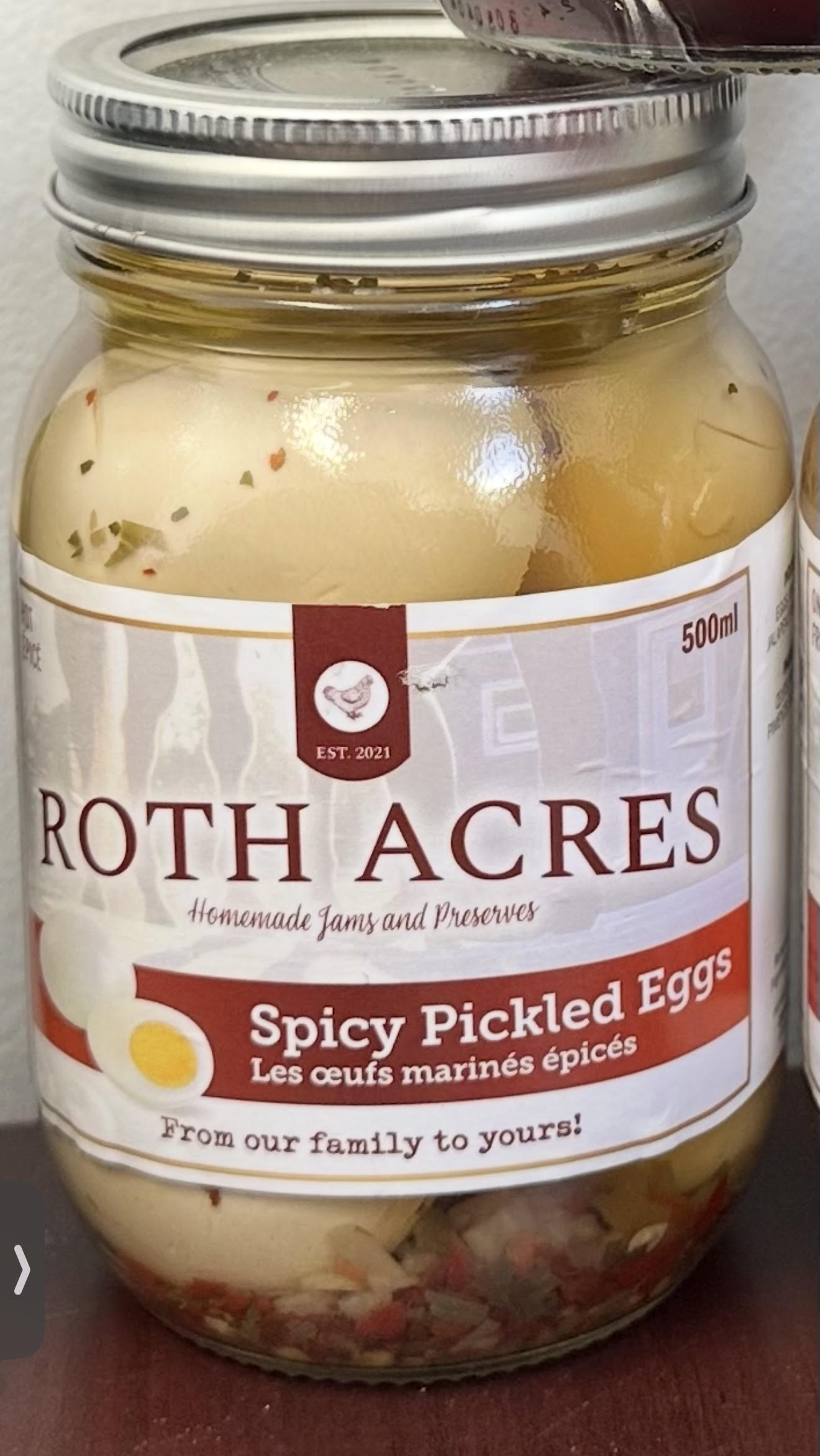 Spicy Pickled Eggs - 500ml