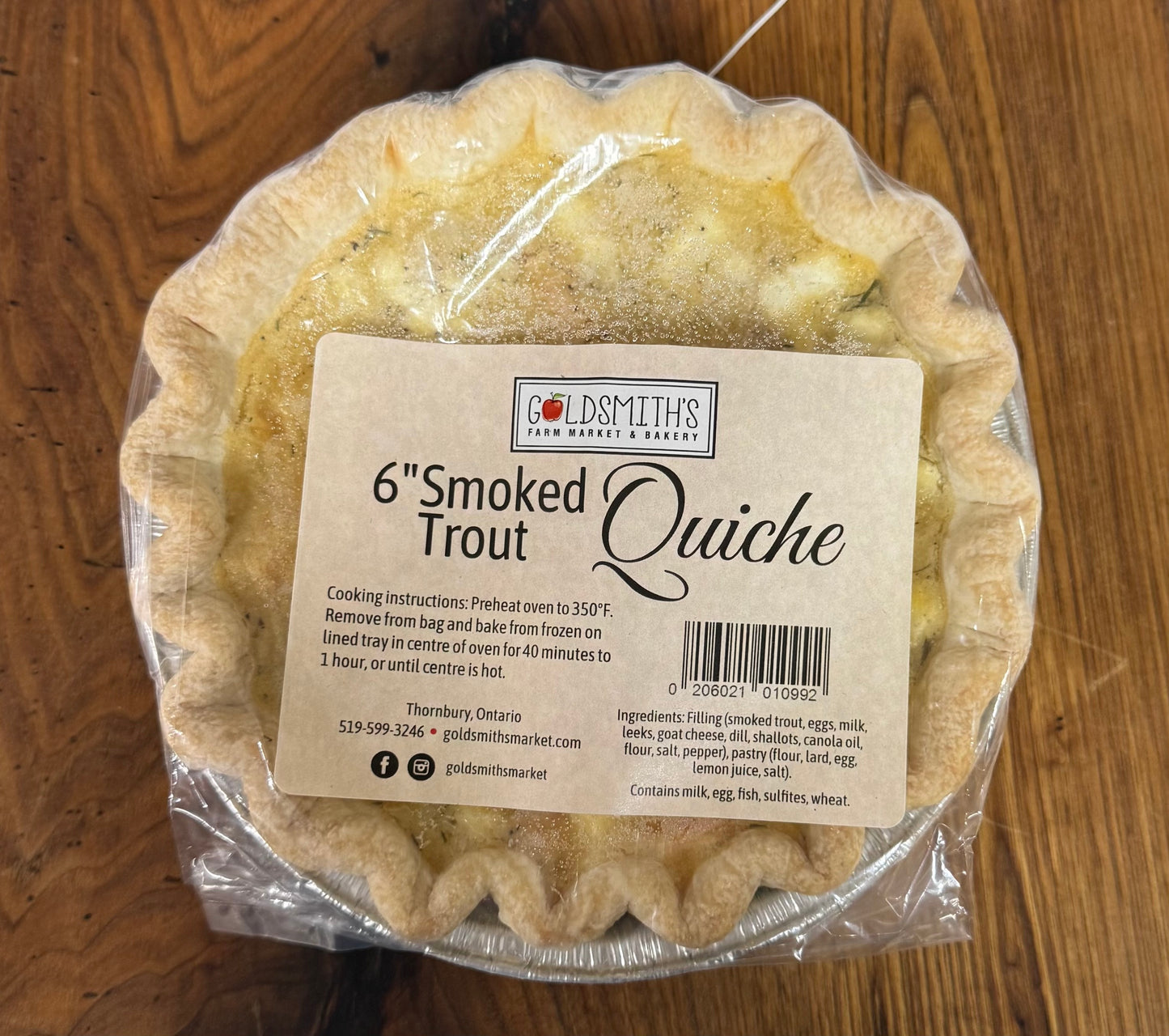 Smoked Trout Quiche