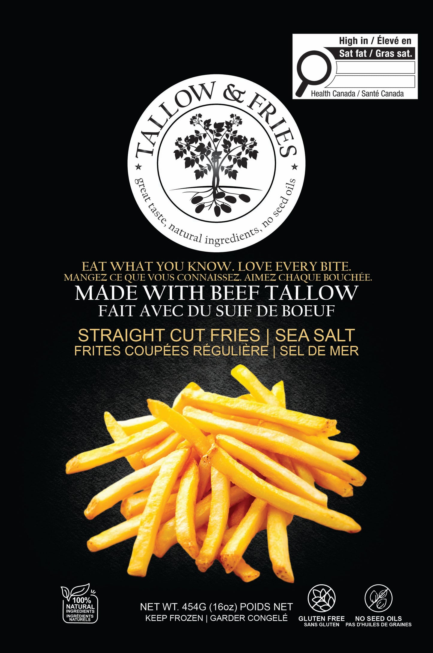 Straight Cut Fries Tallow & Fries