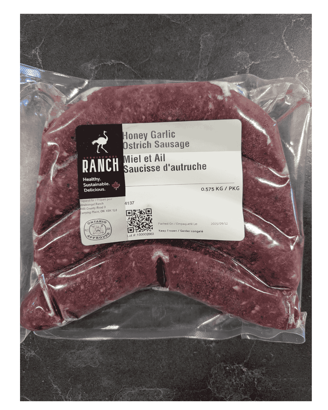 Ostrich Sausage