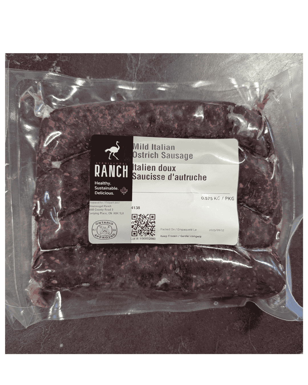 Ostrich Sausage