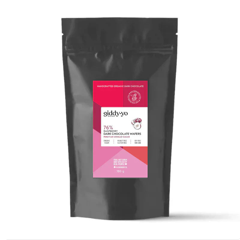 Raspberry 76% Dark Chocolate Bar