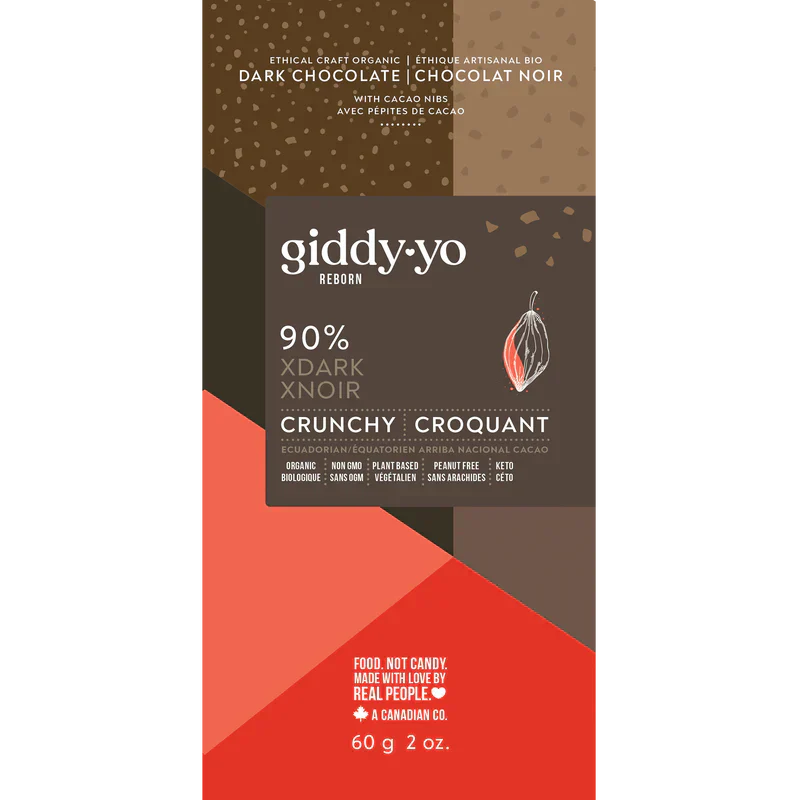 Xdark Crunchy 90% Dark Chocolate Bar
